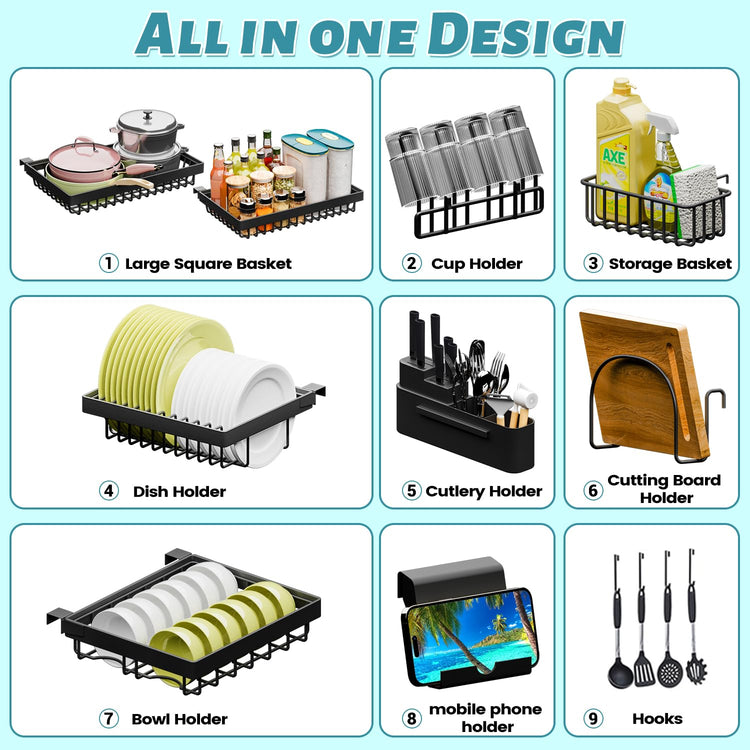 Over The Sink Dish Drying Rack