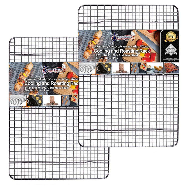 Half Sheet Cooling Rack Stainless Steel Oven Safe Set of 2
