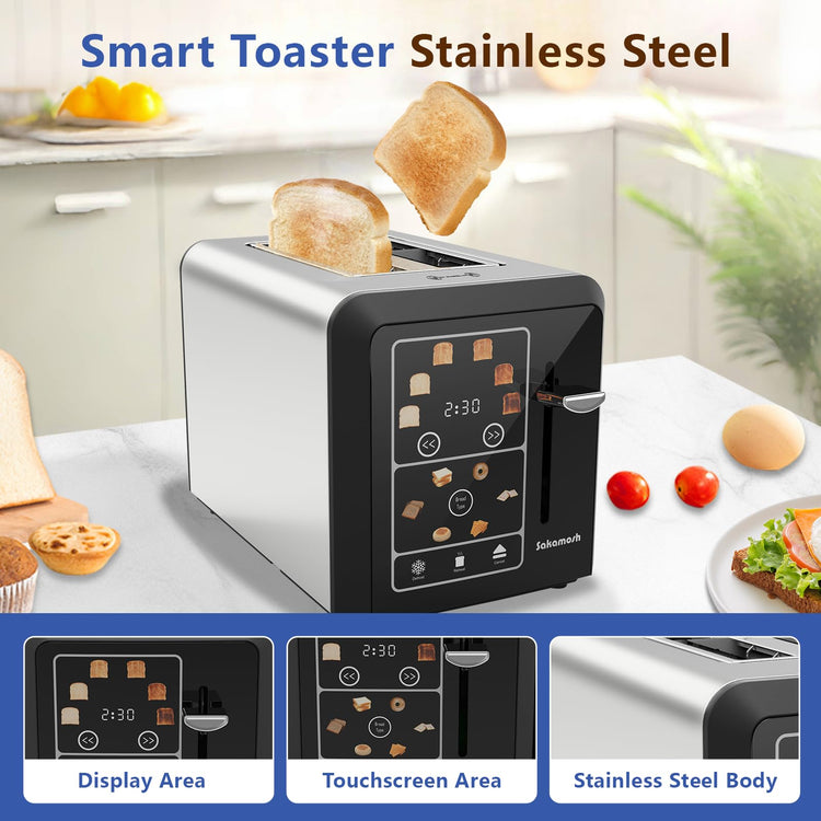 2 Slice Touchscreen Toaster with bagel function
