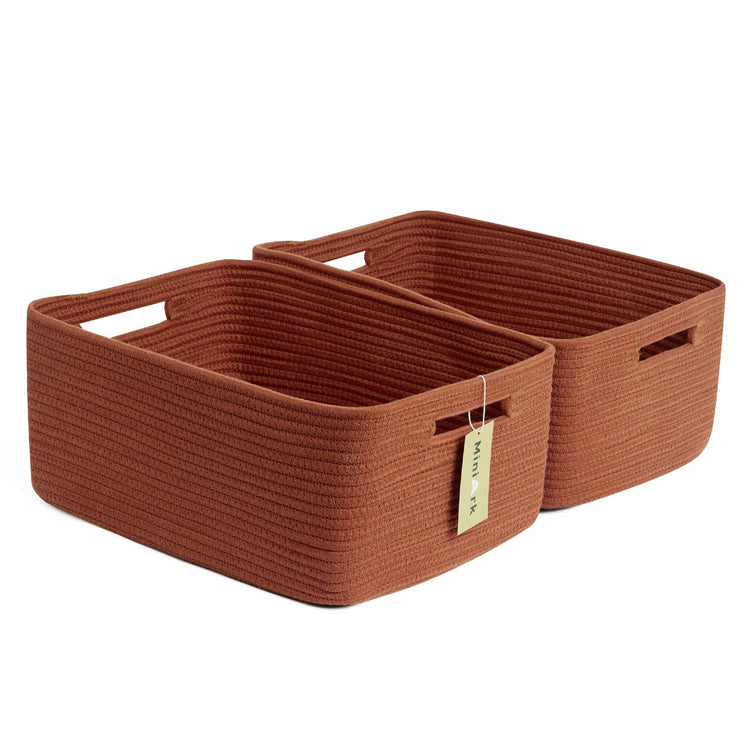 Large Storage Baskets for Shelves (2 Count)