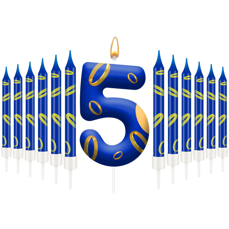 13PCS Birthday Cake Candles Set (13 Count)