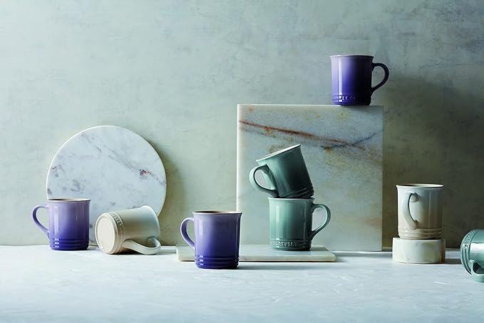 Le Creuset Stoneware Vancouver Mug, 14 oz., Oyster