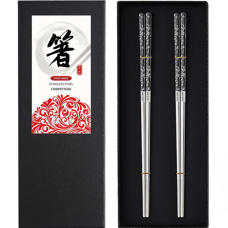 Stainless Steel Chopsticks 2 Pairs