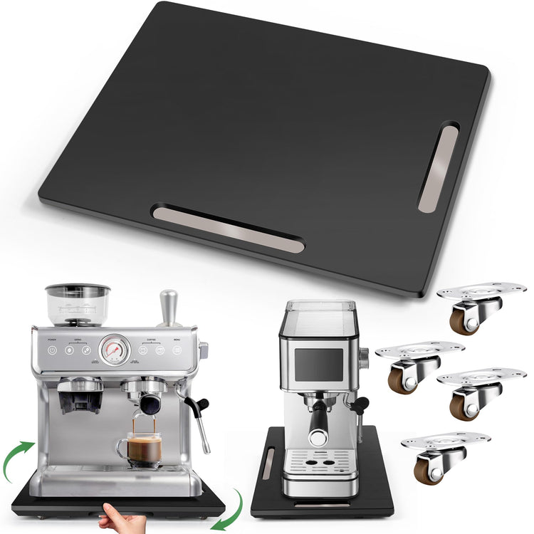 Appliance Slider for Kitchen Appliances 360° Rolling Sliding Tray for Coffee Maker Countertop