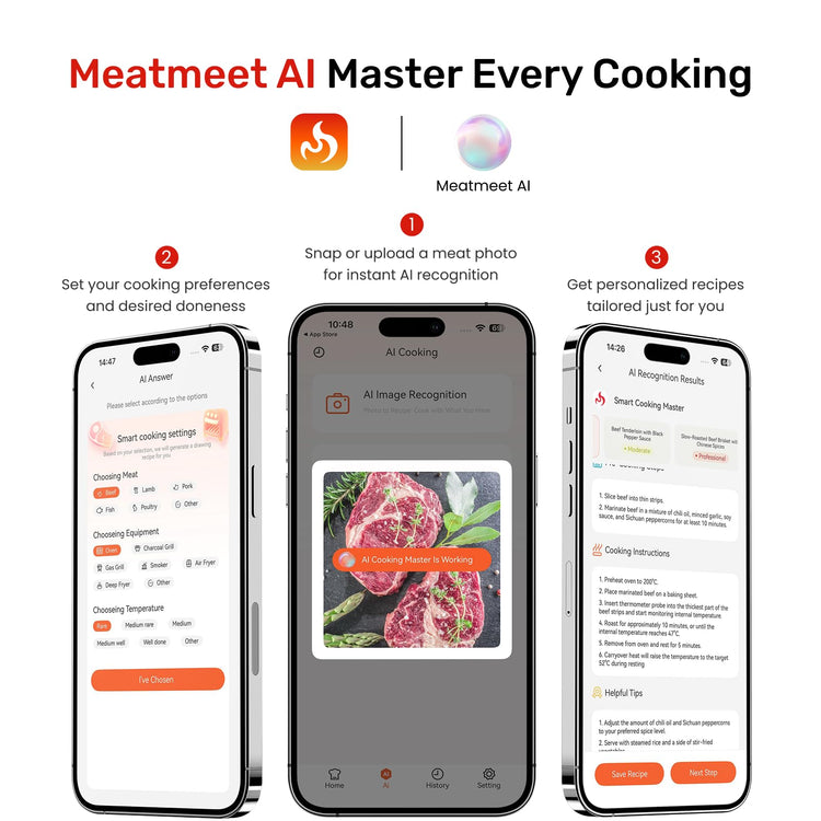 Wireless Meat Thermometer Digital
