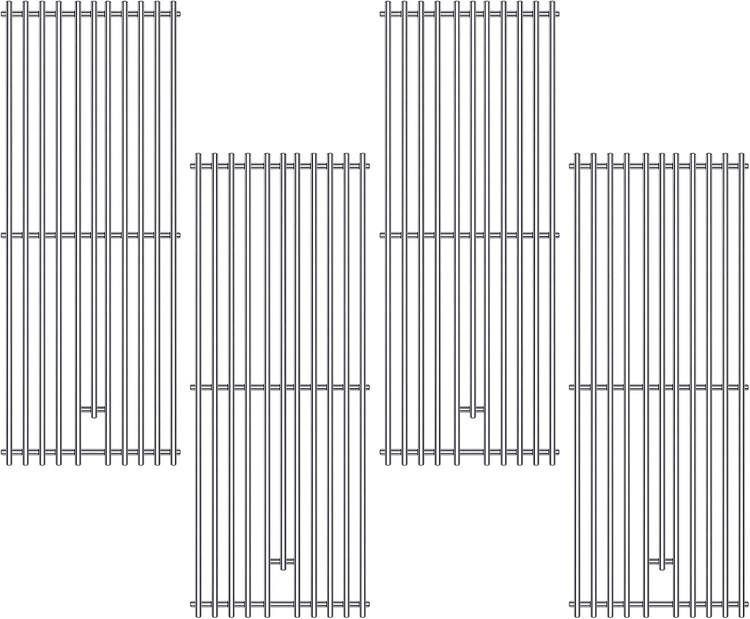 9MM 16517 Grill Grates Replacement for Bull Grill Replacement Parts, BBQ Bull Angus 4 Burner 47628 47629, Steer Premium 69008, Lonestar 87049, Bull Outlaw 26038 26039, Stainless Steel Grids