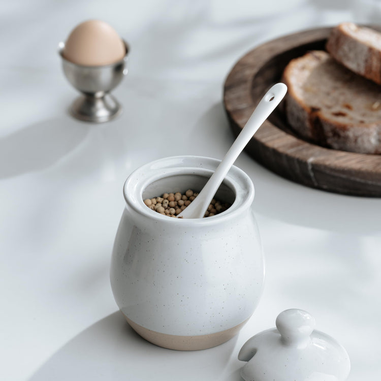 10oz Sugar Bowl with Lid and Spoon
