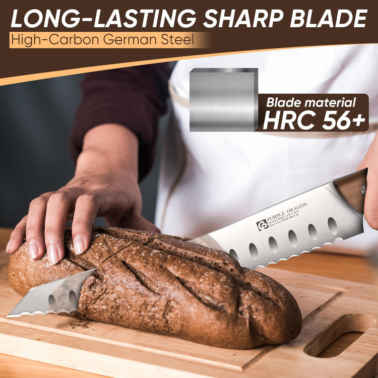 Bread Knife Serrated Knives for Homemade Bread Sourdough