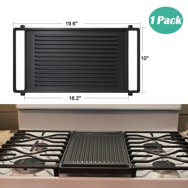 WB31X24998 Cast Iron Griddle Replacement for GE Gas Stove Griddle Plate