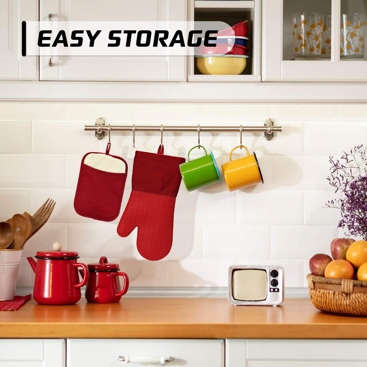 Silicone Kitchen Pot Holders with Pockets (2 Count)