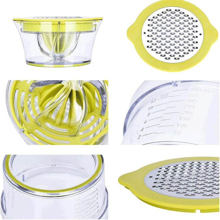 Citrus Lemon Orange Juicer Manual Hand Squeezer with Built