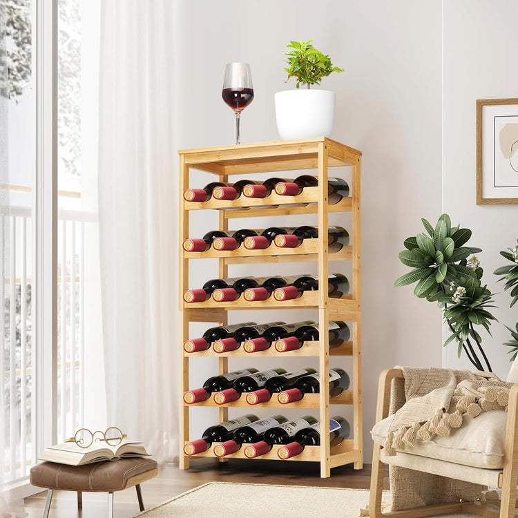 Wine Rack 24 Botttle Freestanding Floor
