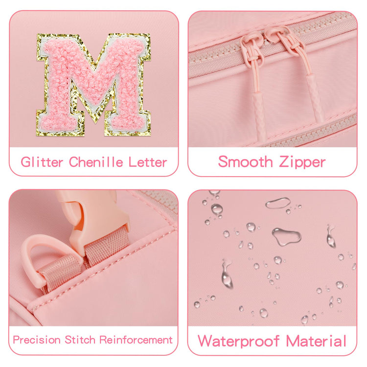 Lunch Box Kids Large Initial Insulated Lunch Bag for Girls