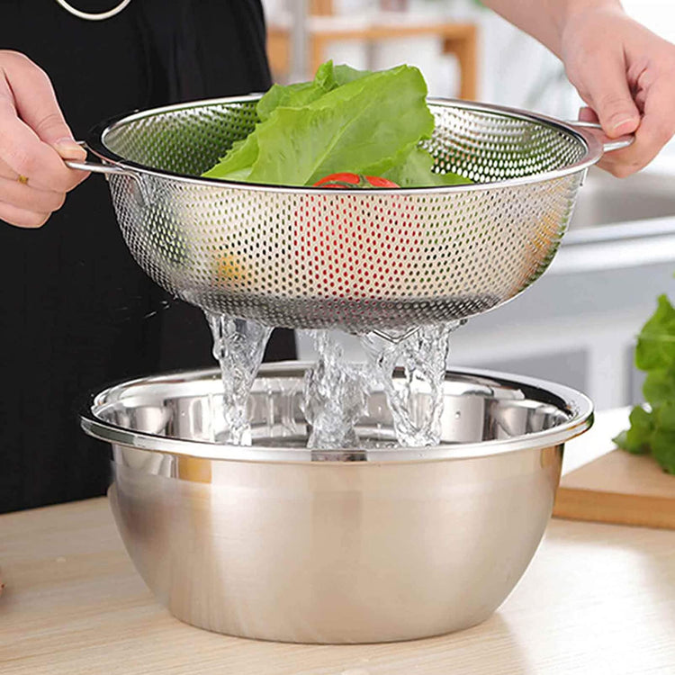 Colander 5qt Stainless Steel Micro