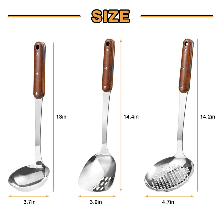 Stainless Steel Wok Spatula (3 Count)