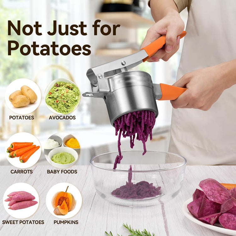 Potato Ricer Stainless Steel Potato Masher Anti