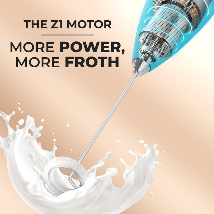 Powerful Milk Frother Wand With Duracell Batteries