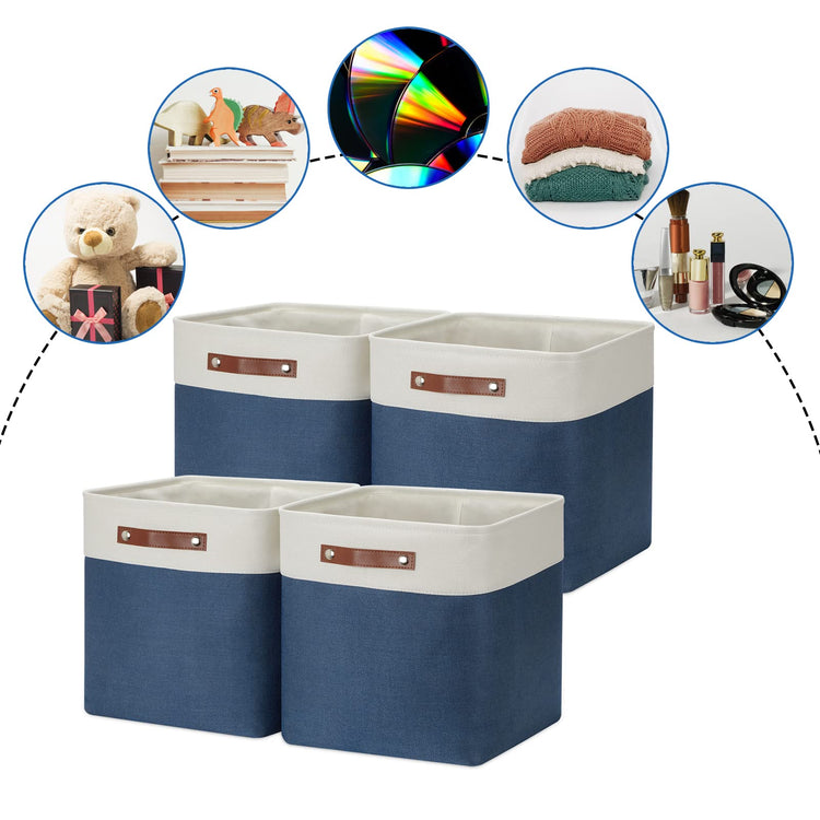 Storage Baskets for Shelves Closet Storage (4 Count)