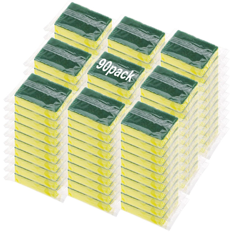 90Pack Individually Wrapped Sponges Uncompressed Kitchenware (19.2 Ounce)