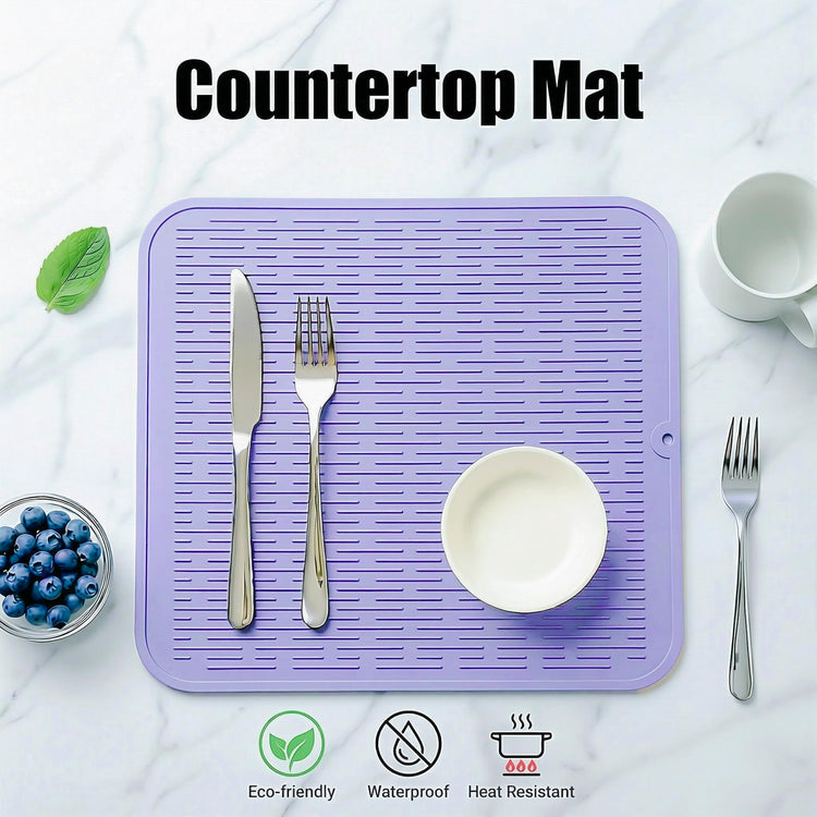Silicone Dish Drying Mat for Multiple Usage