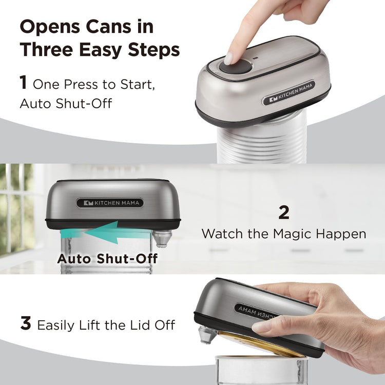 Orbit One Stainless Steel Rechargeable Electric Can Opener