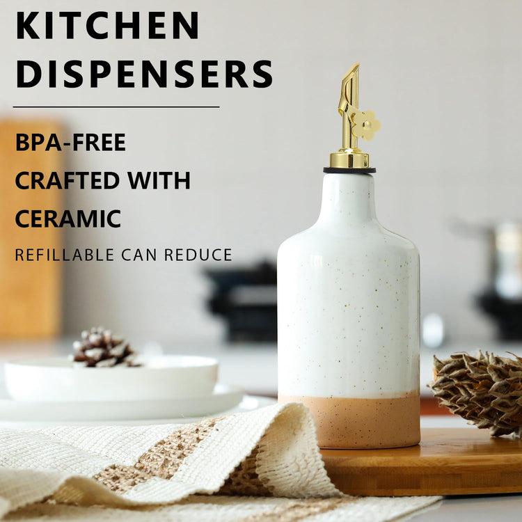 Ceramic Olive Oil Dispenser Bottle