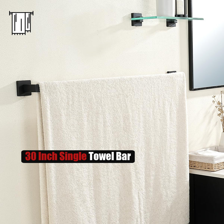 Black Towel Bar