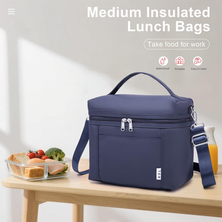 NOL 8L Insulated Lunch Bags for Women Cooler Bag Lightweight Nylon Waterproof Lunch Box For Work