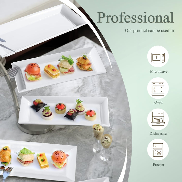 14" Rectangular Platters Set of 4 (4 Count)