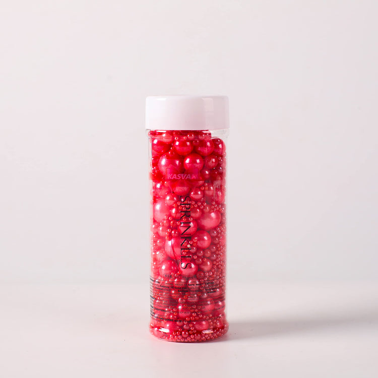 Red Pearl Sugar Sprinkles (4.58 Ounce)