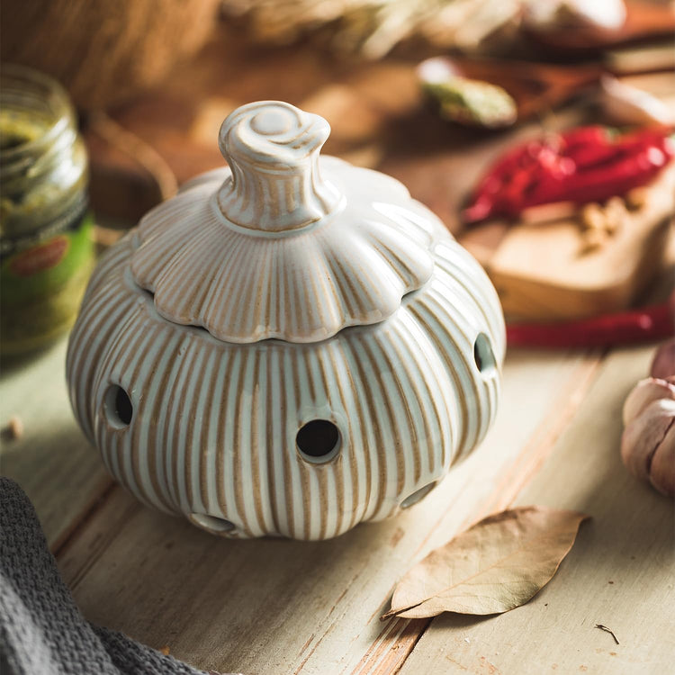 Ceramic Garlic Keeper for Counter