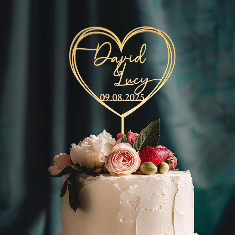 Personalized Wedding Cake Topper