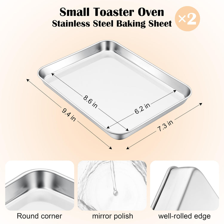 Toaster Oven Tray Set of 2 (2 Count)