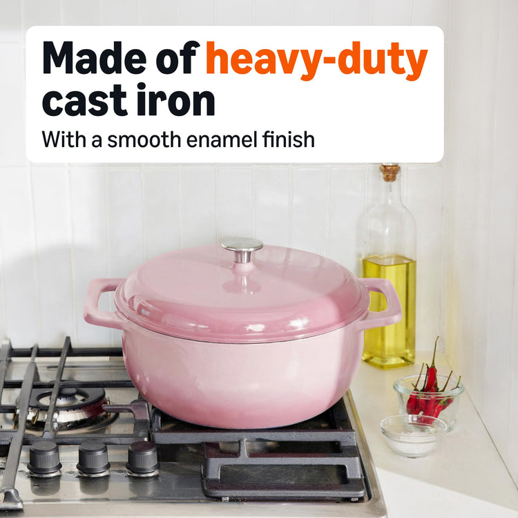 Enameled Cast Iron Dutch Oven Pot with Lid