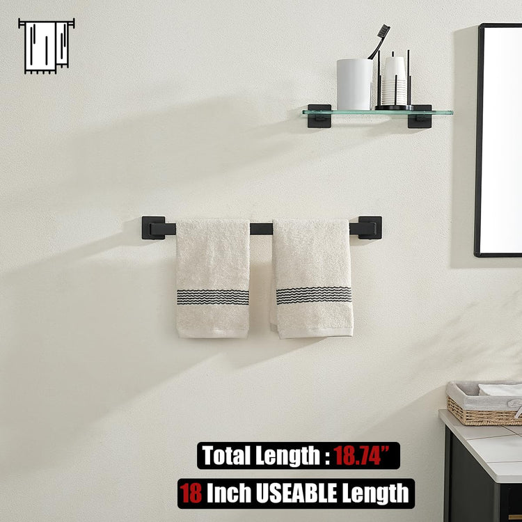 Black Towel Bar