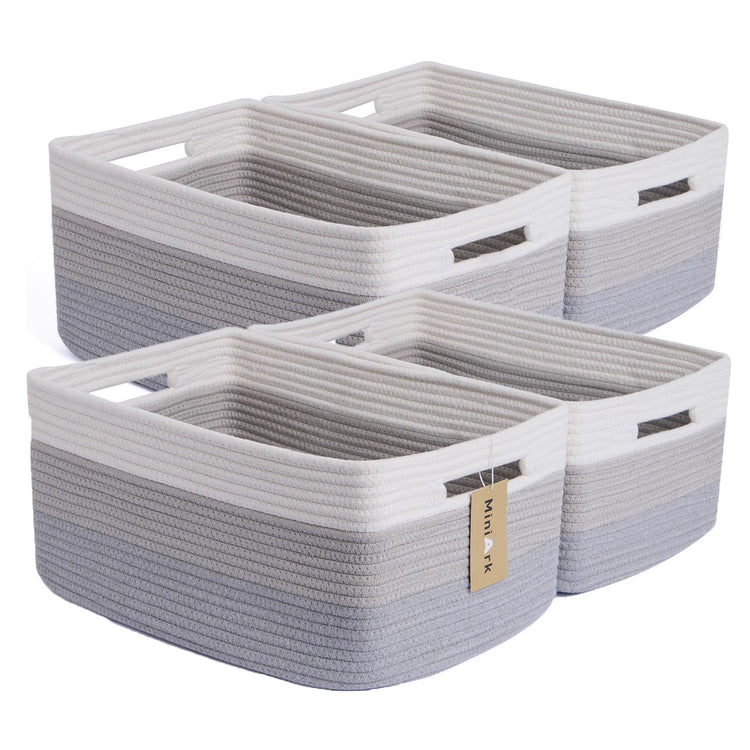 Large Storage Baskets for Organizing (4 Count)