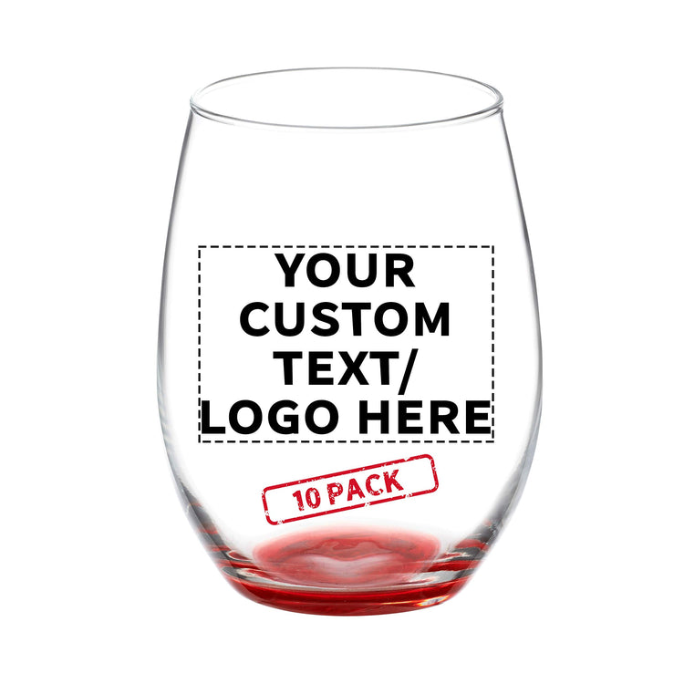 10 ARC Stemless Wine Glasses Set (10 Count)