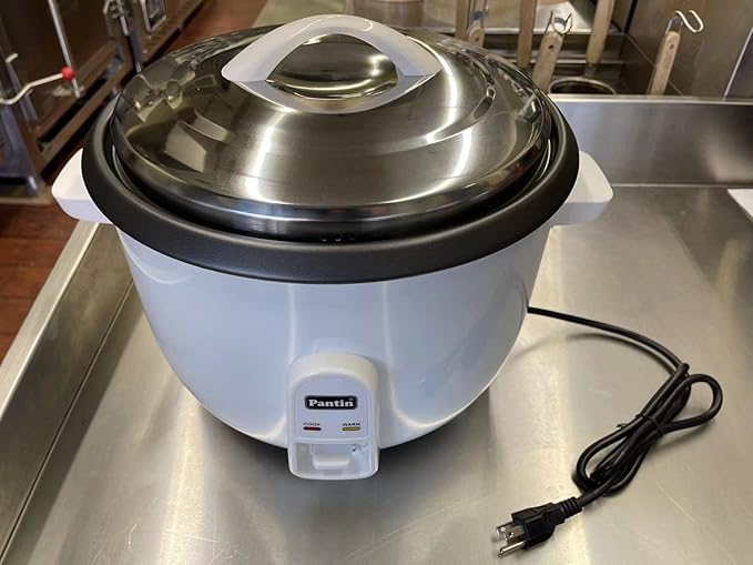 Pantin Commercial Electric Rice Cooker β 20 Cups Raw / 40 Cups Cooked Capacity w/Measuring Cup & Scoop β High-Efficiency Large Rice Cooker Commercial Rice Cooker for Restaurants, Hotels and Catering