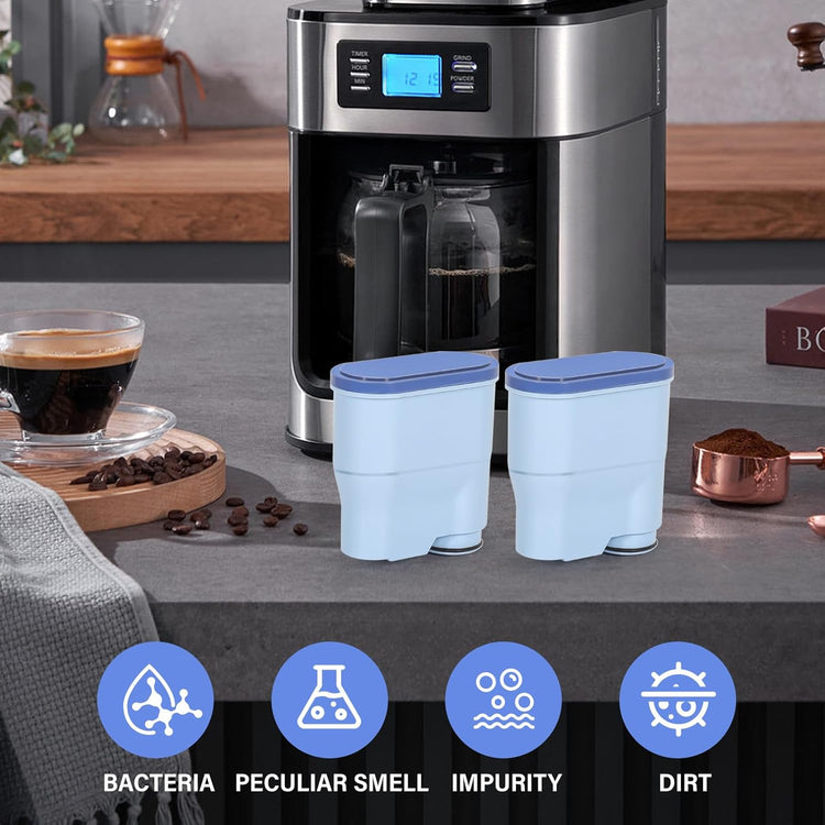 Coffee Filter Compatible with Philips AquaClean Coffee Machines, CA6903 Aqua Clean Calc and Water Filter,Reduces Formation of Limescale(2 Pack)