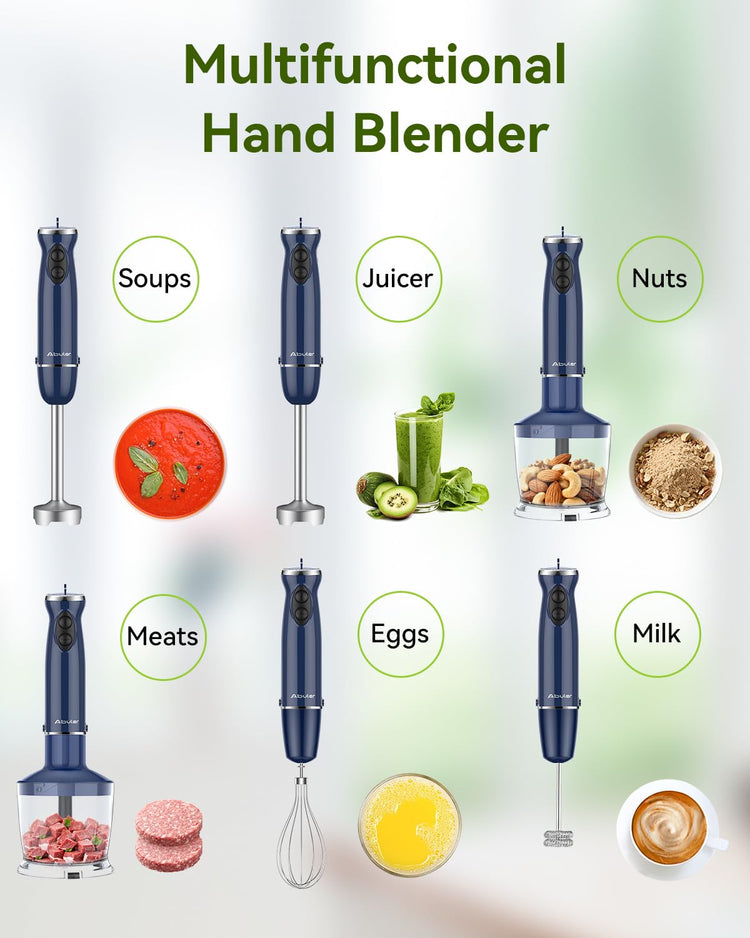 1000W 5 in 1 Immersion Blender Handheld BPA