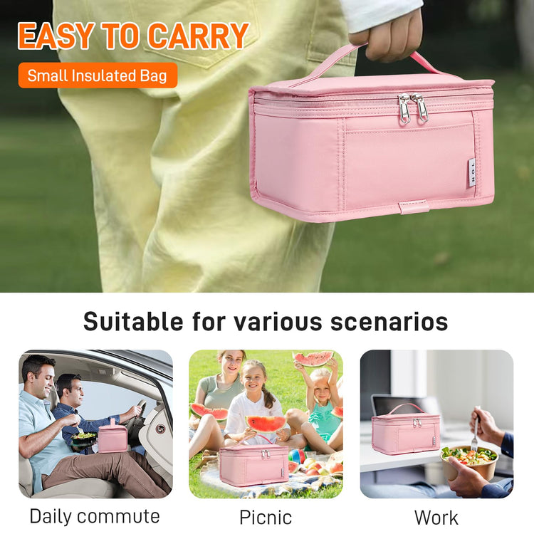 NOL Small Lunch Bag Mini Lunch Box Insulated Lunch Bag for Men