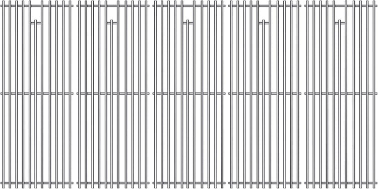 9MM 16517 Grill Grates Replacement for Bull Grill Replacement Parts, BBQ Bull Brahma 5 Burner 57568, 57569, 57568CE, 19” Lion Premium 40” 4 Burner L90000, 90000, 65073 Stainless Steel Grids
