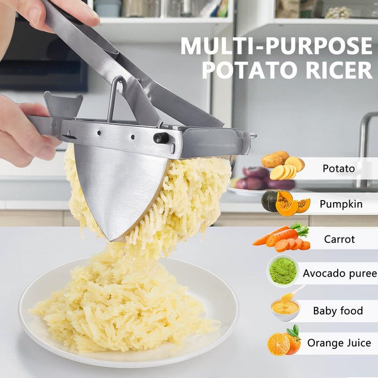 Stainless Steel Potato Ricer and Masher