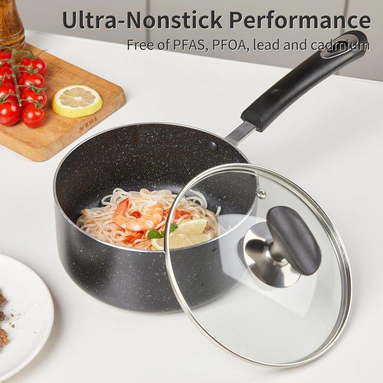 Nonstick Saucepan Set with Lid