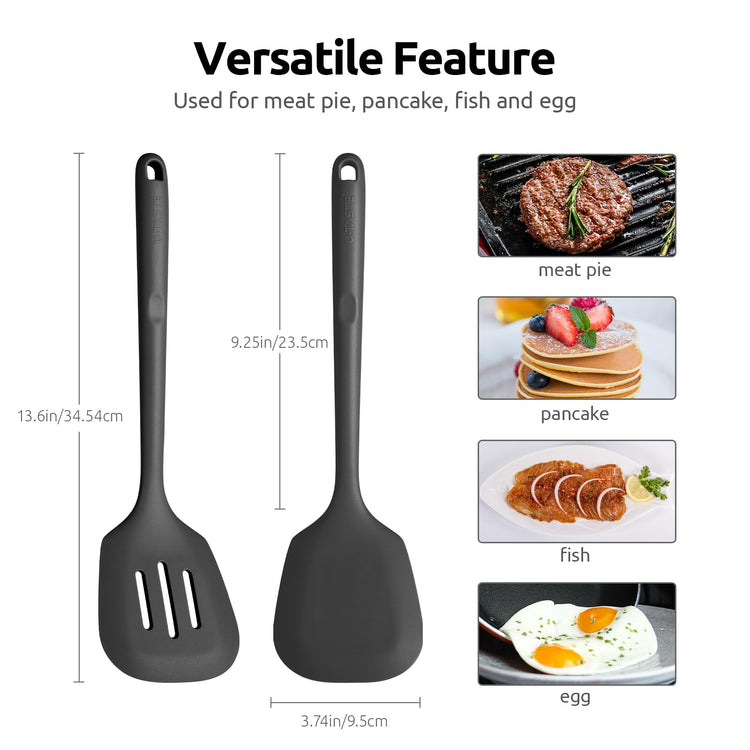 Silicone Turner Spatula Set of 2 (2 Count)
