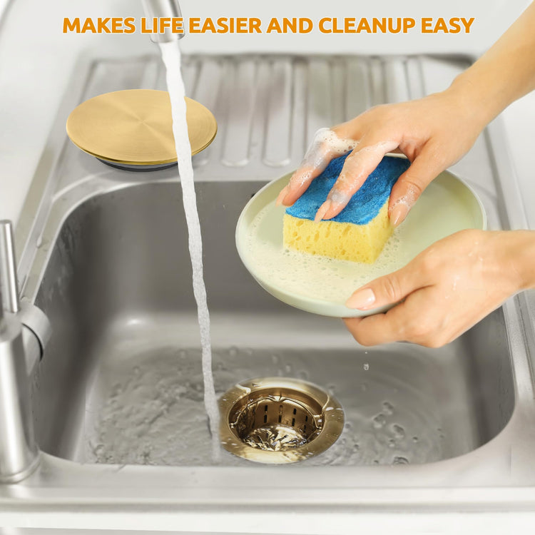 Kitchen Sink Drain Assembly with Removable Deep Basket Strainer