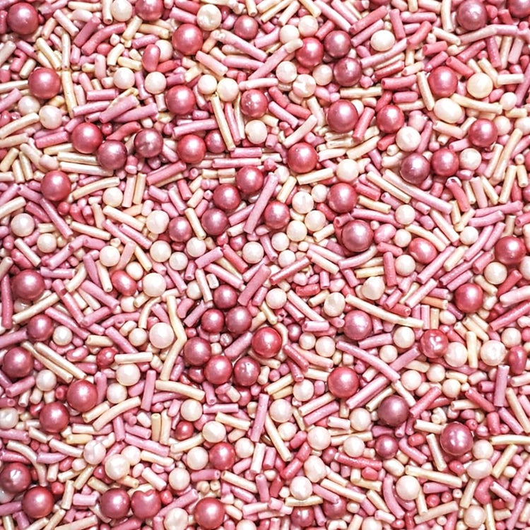 Pink Mauve & Ivory Sprinkle Mix
