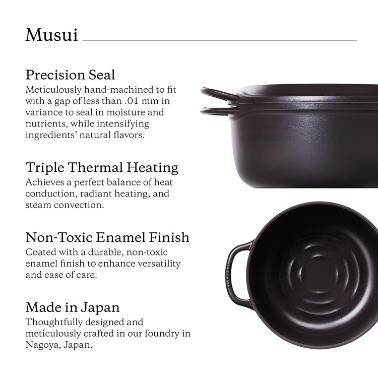 Musui Kamado Cast Iron Induction Cooker