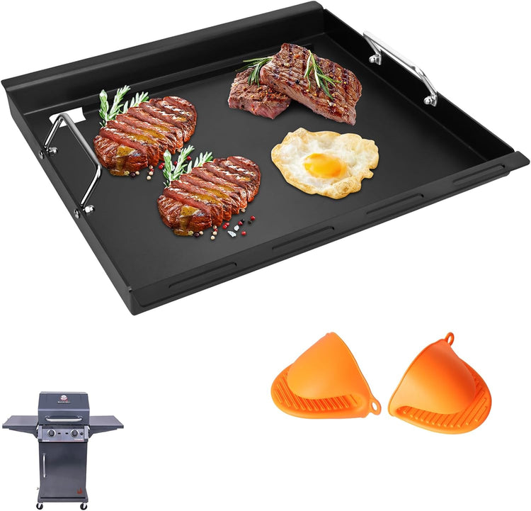 Full-Size Griddle Inserts for Charbroil Performance 2 Burner 463251414 463660421 463630422 463655621, Flat Top Griddle for Char-Broil 463343015 463622514 463631410 463251414 G460-0500-W1 G430-0016-W1 - Nestoria