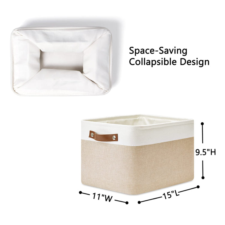 Fabric Storage Bins for Laundry (4 Count)